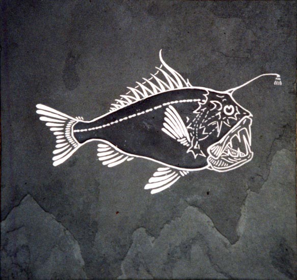 Deep Sea Fish Engraving