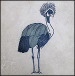 Crowned Crane Engraving